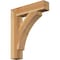 Ekena Millwork Thorton Block Rough Sawn Bracket, Western Red Cedar, 4"W x 20"D x 24"H BKT04X20X24THR05RWR - alternate 1